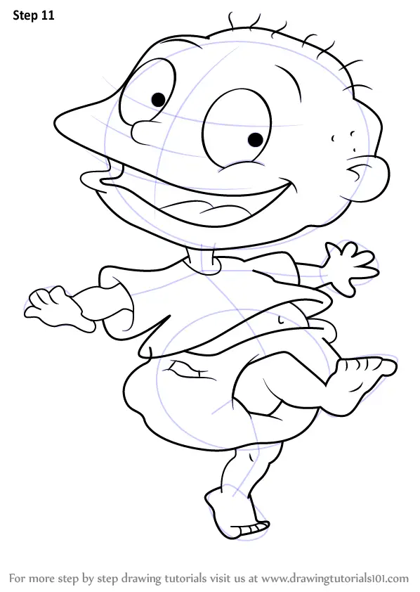 How to Draw Tommy from Rugrats (Rugrats) Step by Step