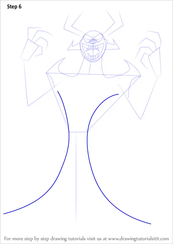 How to Draw Aku from Samurai Jack (Samurai Jack) Step by Step ...