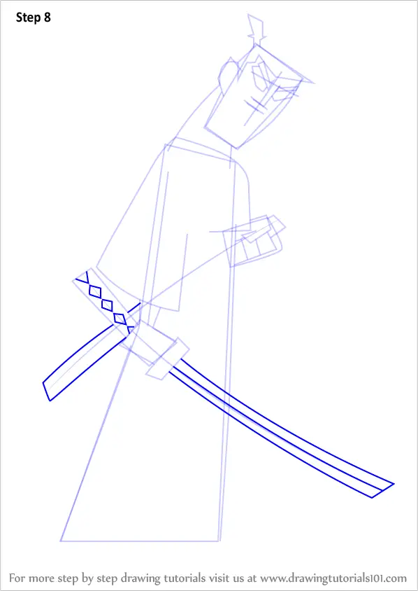 How to Draw Samurai Jack (Samurai Jack) Step by Step