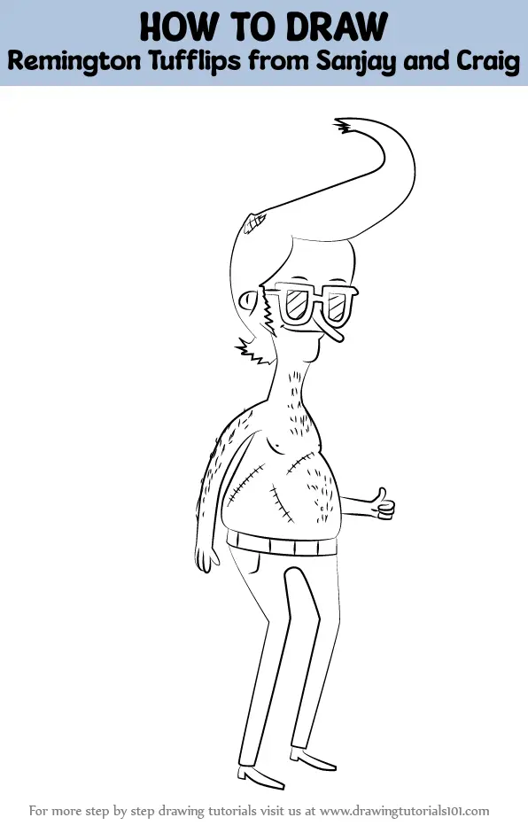 How to Draw Remington Tufflips from Sanjay and Craig (Sanjay and Craig ...