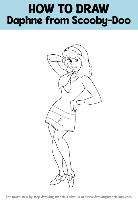 How To Draw Daphne From Scooby Doo Scooby Doo Step By Step 7067