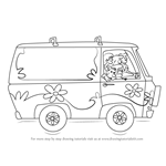 How to Draw The Mystery Machine from Scooby-Doo