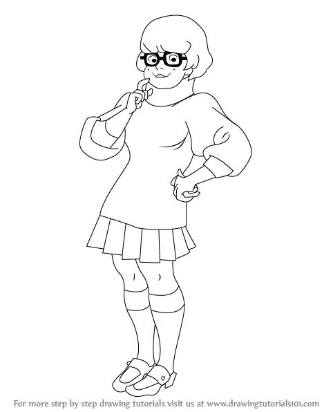 Sexy Velma Coloring Pages Sketch Coloring Page