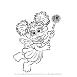 How to Draw Abby Cadabby from Sesame Street