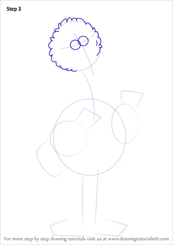 How to Draw Big Bird from Sesame Street (Sesame Street) Step by Step