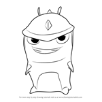 How to Draw Armashelt from Slugterra