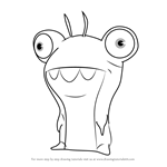How to Draw Bubbaleone from Slugterra