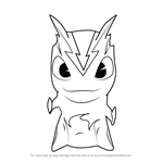 How to Draw Burpy from Slugterra