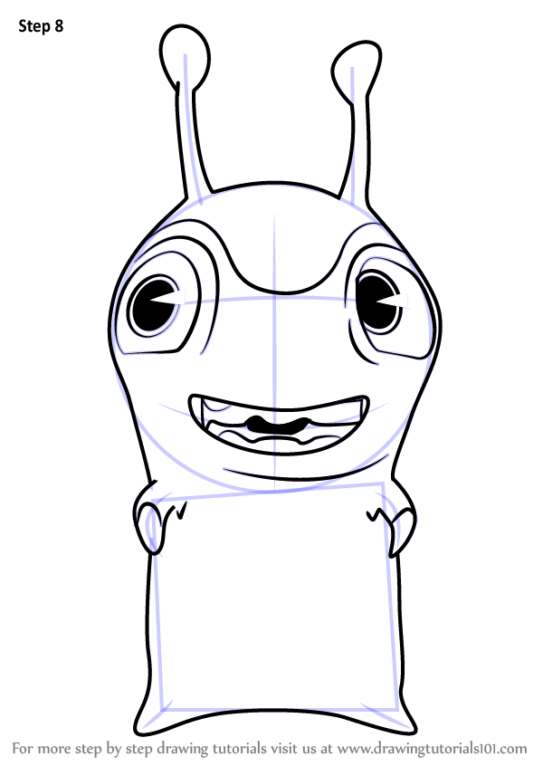 How to Draw Jellyish from Slugterra (Slugterra) Step by Step