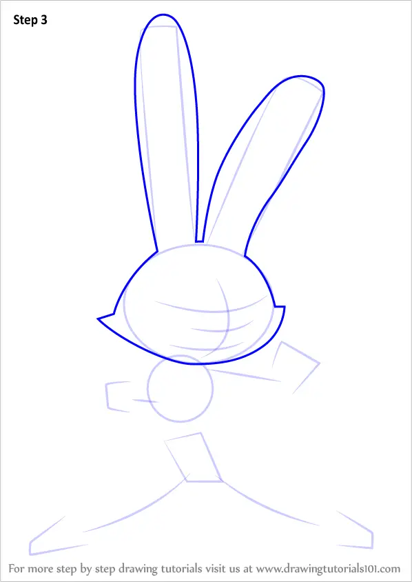 How To Draw Rabbit From Skunk Fu! (slugterra) Step By Step 