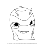 How to Draw Slicksilver from Slugterra