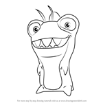 How to Draw Thresher from Slugterra