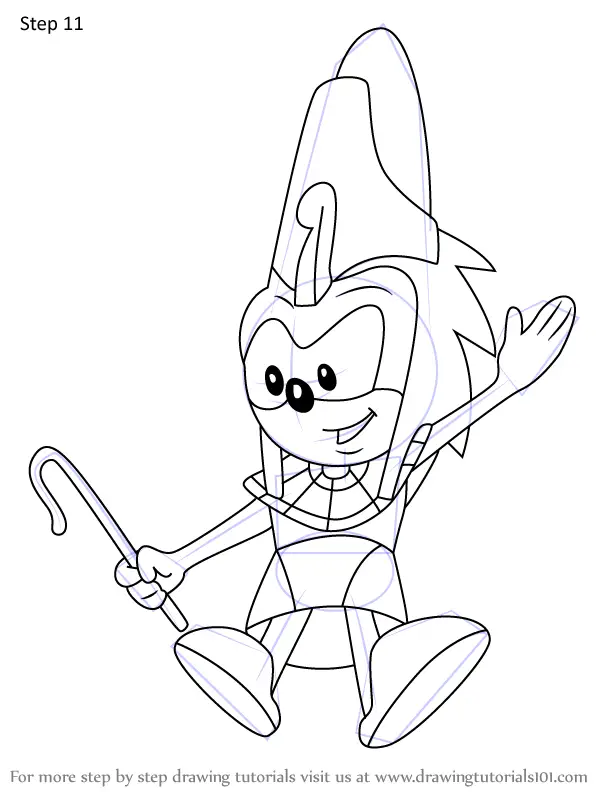 How To Draw Aman-rapi From Sonic Underground (sonic Underground) Step 