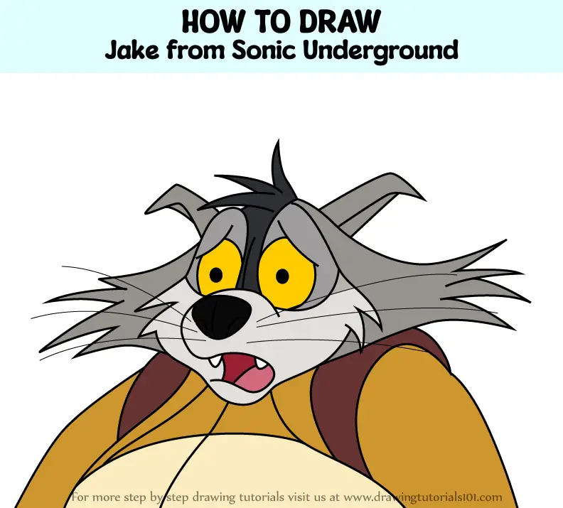 How to Draw Jake from Sonic Underground (Sonic Underground) Step by ...