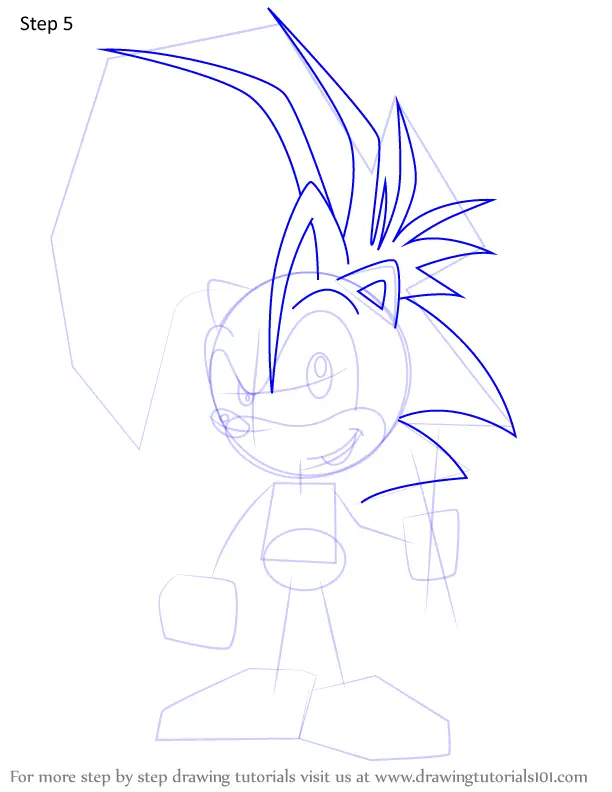 How To Draw Manic The Hedgehog From Sonic Underground Sonic