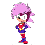 How to Draw Sonia the Hedgehog from Sonic Underground