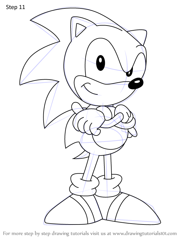 How To Draw Sonic The Hedgehog From Sonic Underground Sonic Underground Step By Step