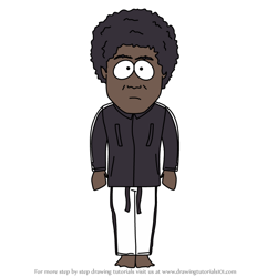 How to Draw Afro Ninja from South Park