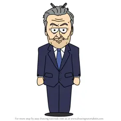 How to Draw Alec Baldwin from South Park