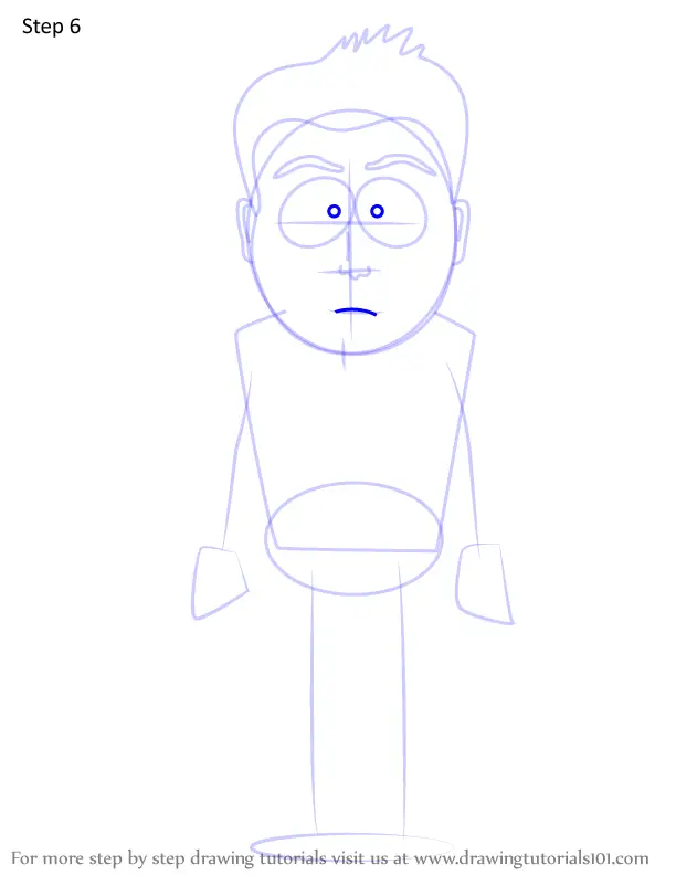 How To Draw Ben From South Park (south Park) Step By Step 