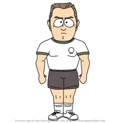 How to Draw Coach Miles from South Park
