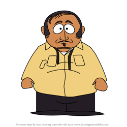 How to Draw Costa Rican President from South Park