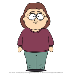 How to Draw Ellen Malkinson from South Park