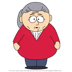 How to Draw Grandma Testaburger from South Park