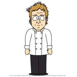 How to Draw Jamie Oliver from South Park