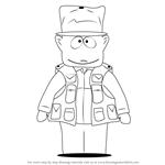 How to Draw Jimbo Kern from South Park