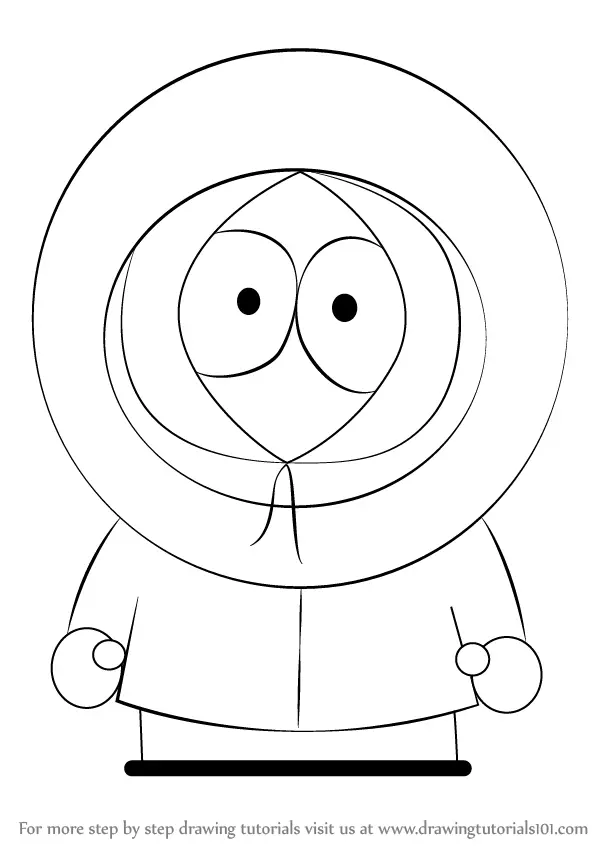 Learn How to Draw Kenny McCormick from South Park (South Park) Step by ...