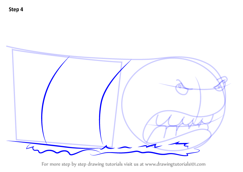 Learn How to Draw Alaskan Bull Worm from SpongeBob SquarePants