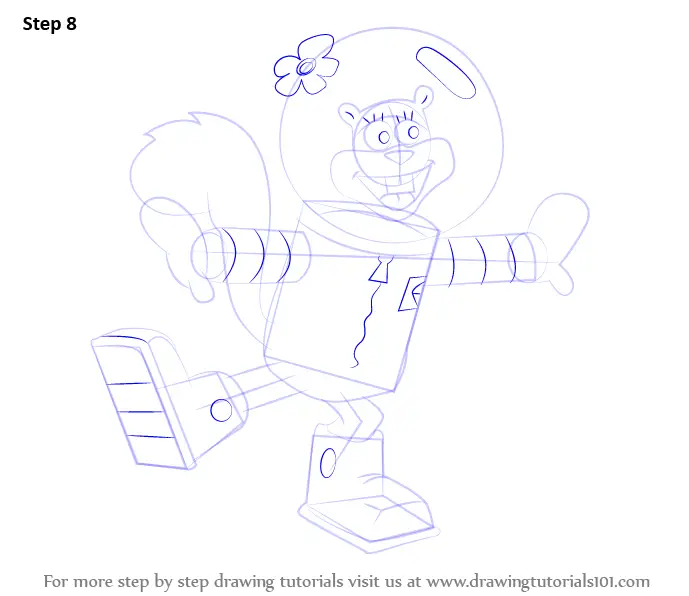 How to Draw Sandy Cheeks from SpongeBob SquarePants (SpongeBob