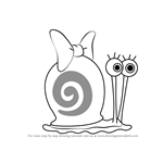 How to Draw Snellie the Snail from SpongeBob SquarePants
