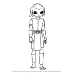 How to Draw Zatt from Star Wars - The Clone Wars