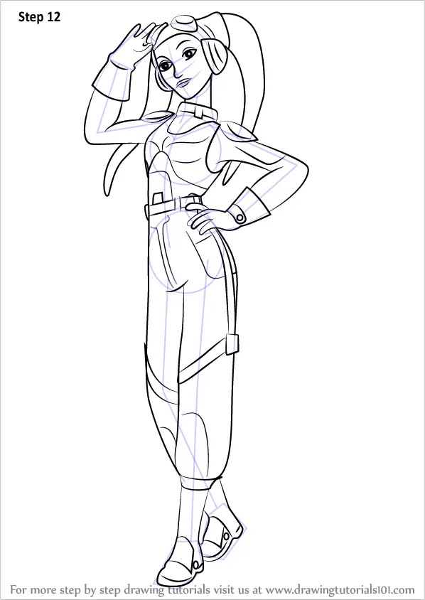 Learn How to Draw Hera Syndulla from Star Wars Rebels (Star Wars Rebels