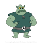 How to Draw Buff Frog from Star vs the Forces of Evil