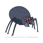 How to Draw Giant spider from Star vs the Forces of Evil