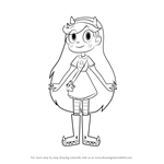 How to Draw Star Butterfly from Star vs. the Forces of Evil