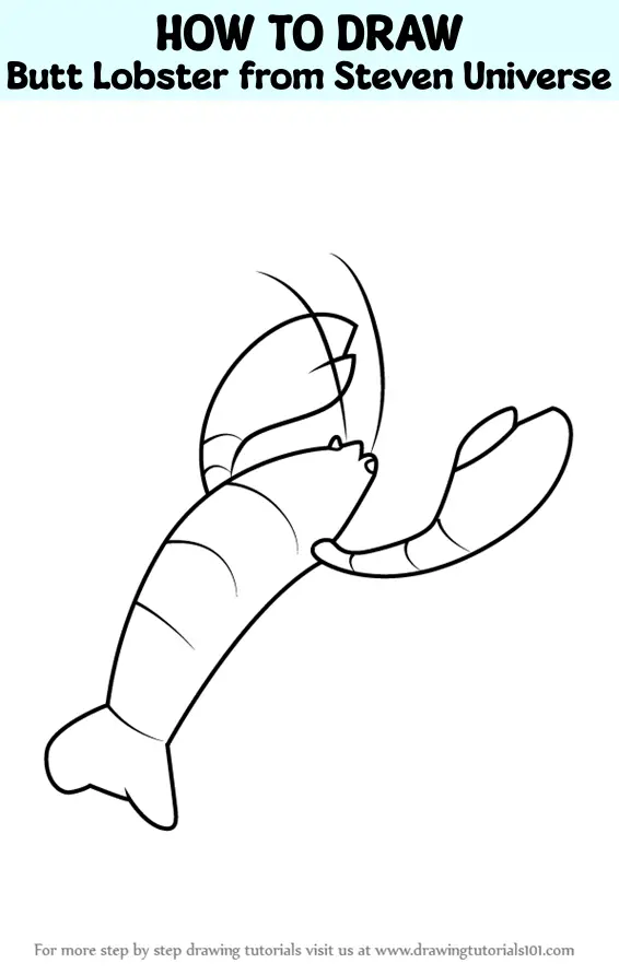 How to Draw Butt Lobster from Steven Universe (Steven Universe) Step by ...