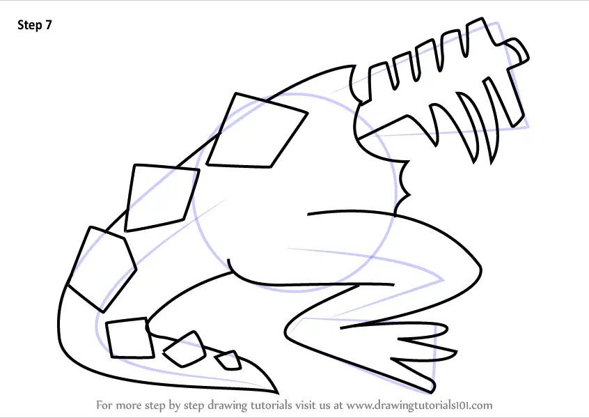 Step by Step How to Draw Crystal Basilisk from Steven Universe