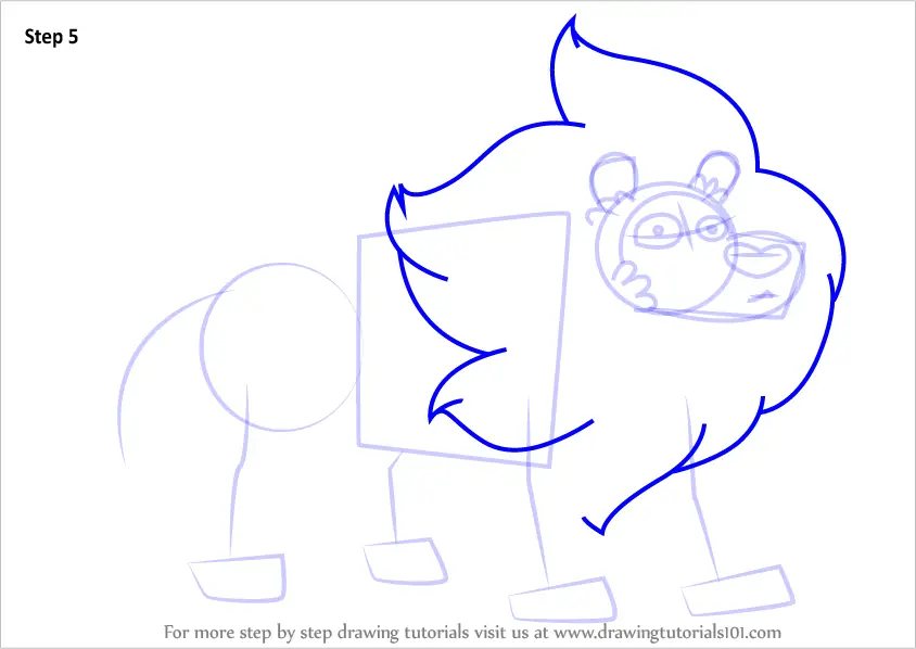 How to Draw Lion from Steven Universe (Steven Universe) Step by Step ...