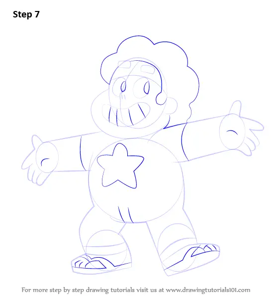 Learn How to Draw Steven from Steven Universe (Steven Universe) Step by