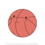 How to Draw Basketball from Summer Camp Island