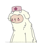 How to Draw Yeti Nurse from Summer Camp Island