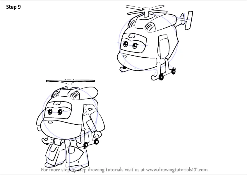 Learn How To Draw Dizzy From Super Wings Super Wings Step By