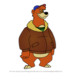 How to Draw Baloo from TaleSpin