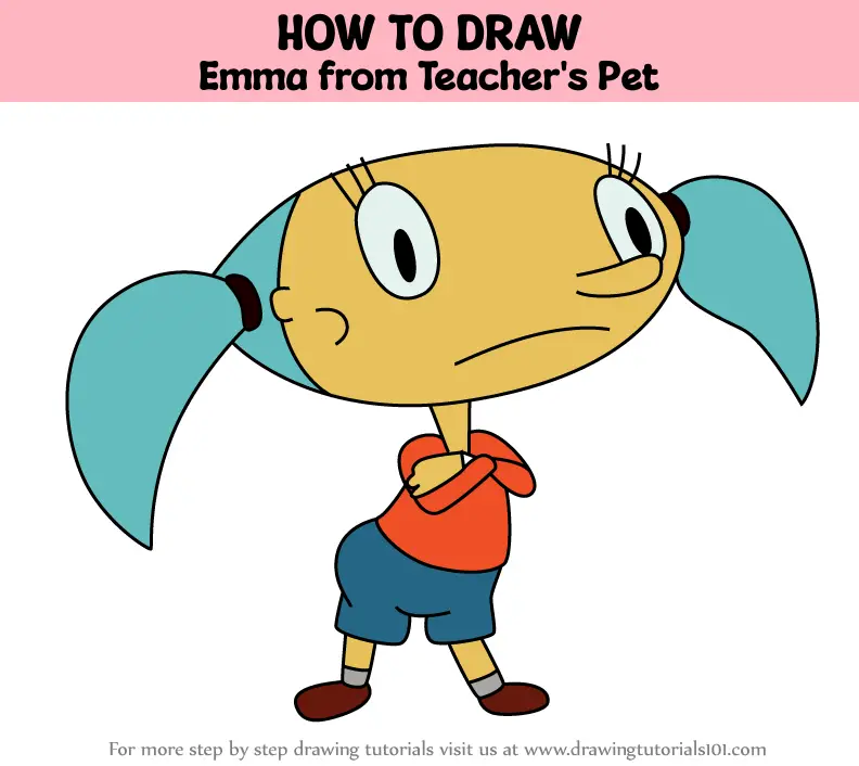 How to Draw Emma from Teacher's Pet (Teacher's Pet) Step by Step ...