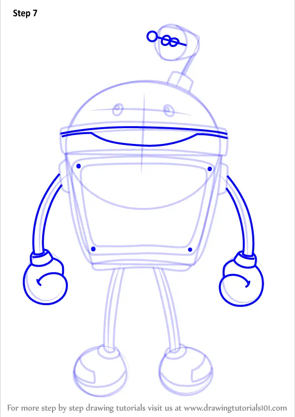 How to Draw Bot from Team Umizoomi (Team Umizoomi) Step by Step