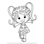 How to Draw Milli from Team Umizoomi